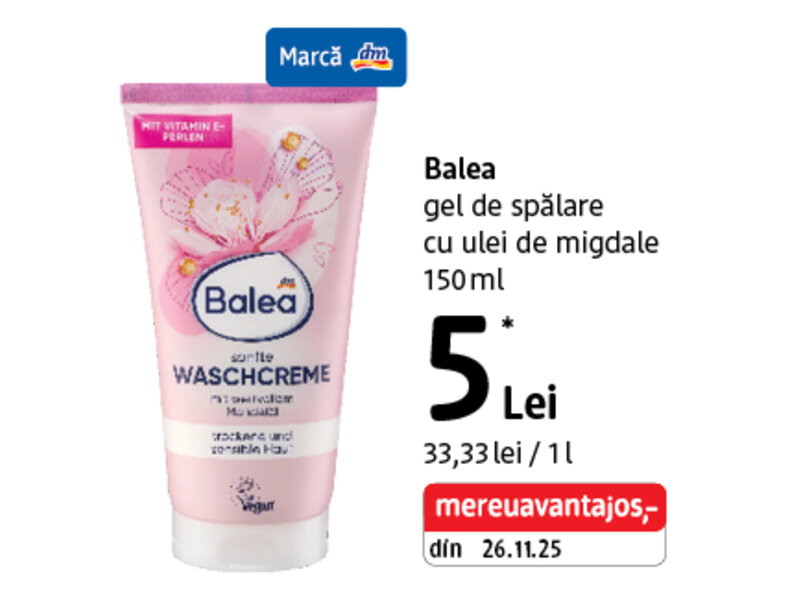 Ofertă Balea gel de spălare - dm
