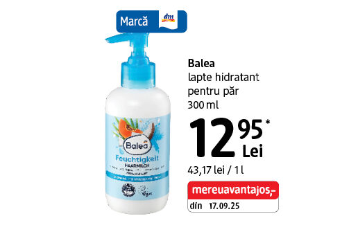 Balea lapte hidratant pentru păr