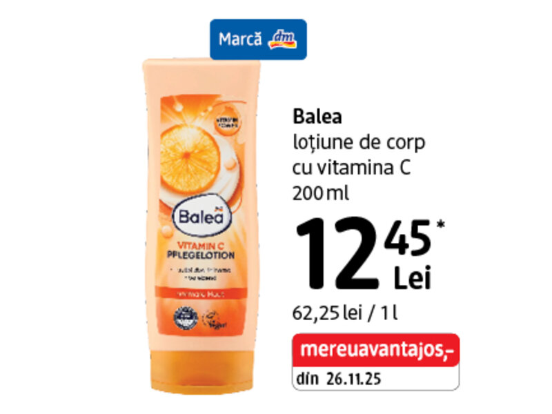 Ofertă Balea loțiune de corp - dm