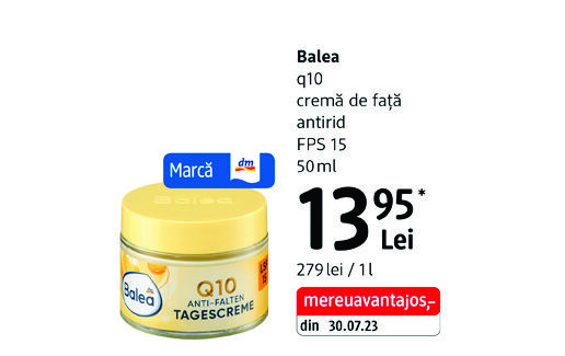 Balea q10 cremă de față