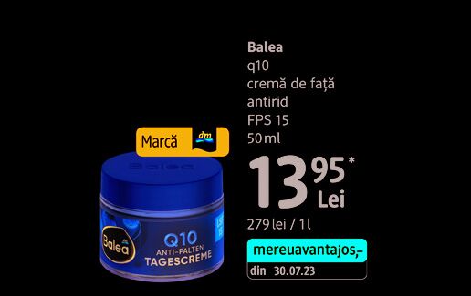 Balea q10 cremă de față