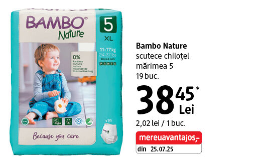 Bambo Nature scutece chiloțel