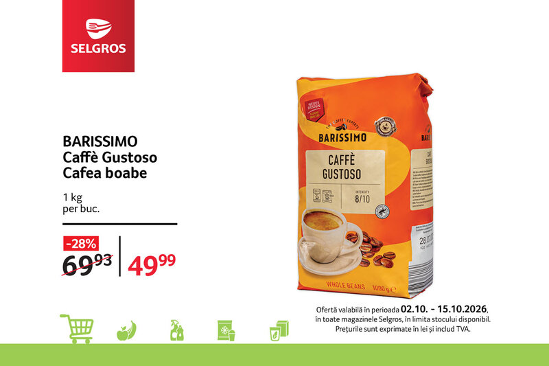 Ofertă Barissimo Caffè Gustoso - Selgros