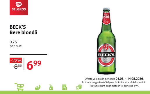 Beck’s bere blondă