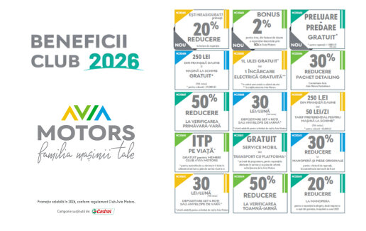 Ofertă Beneficii Club Avia Motors 2026 - Avia Motors