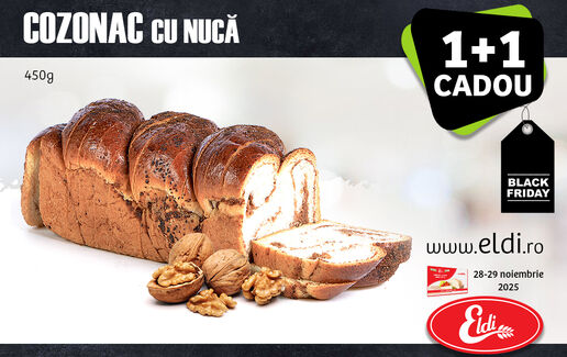 COZONAC CU NUCĂ 1+1 Cadou