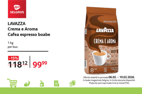 Cafea Lavazza Crema e Aroma