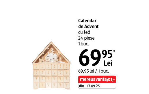 Calendar de Advent cu led