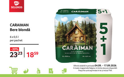 Caraiman bere blondă