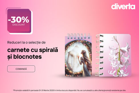 Carnete colorate cu spirală cu 30% reducere