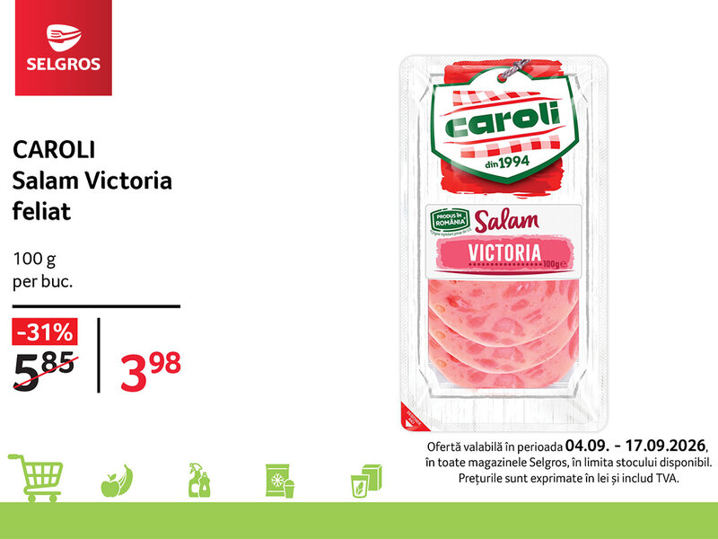 Ofertă Caroli Salam Victoria - Selgros