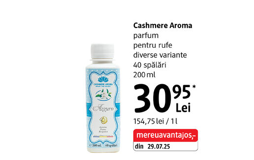 Cashmere Aroma parfum pentru rufe
