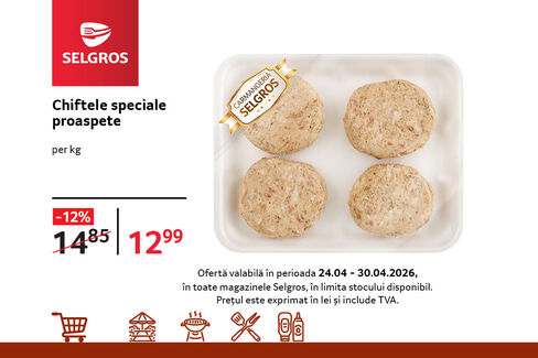 Chiftele speciale proaspete