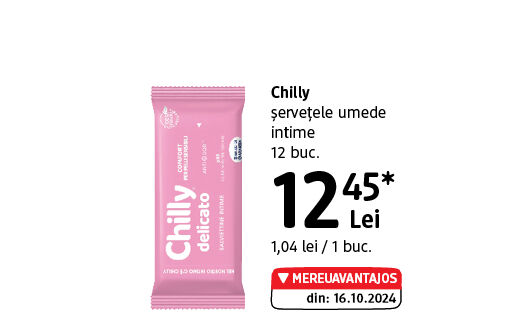 Chilly șervețele umede