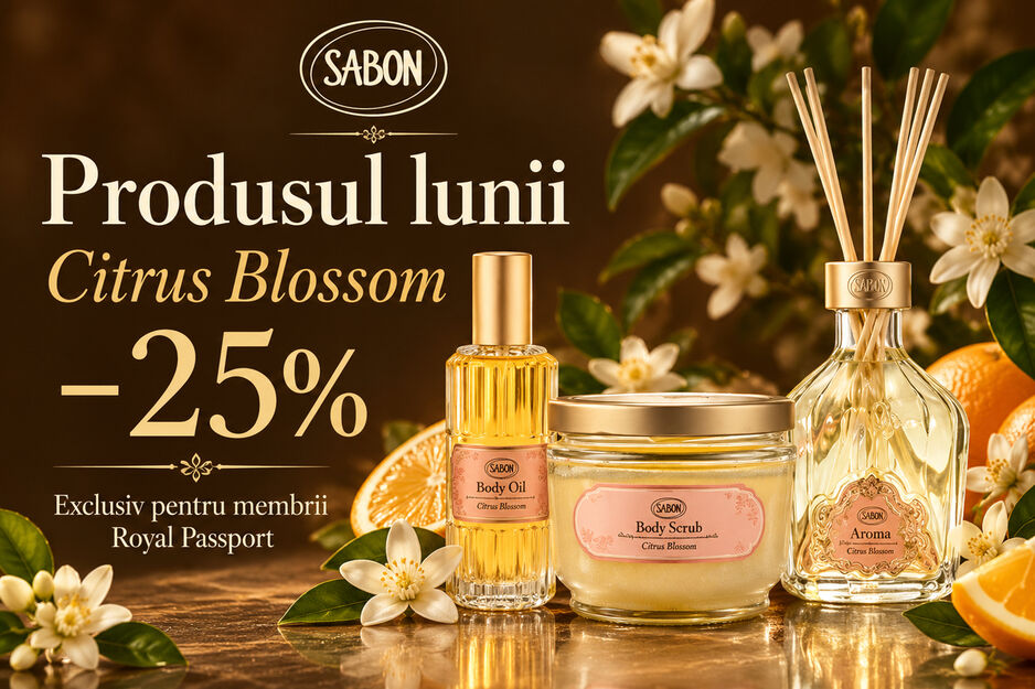 Citrus Blossom: 25% reducere cu Royal Passport