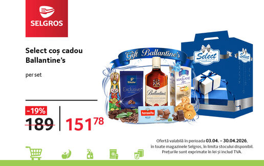 Coș gift Ballantine’s Select