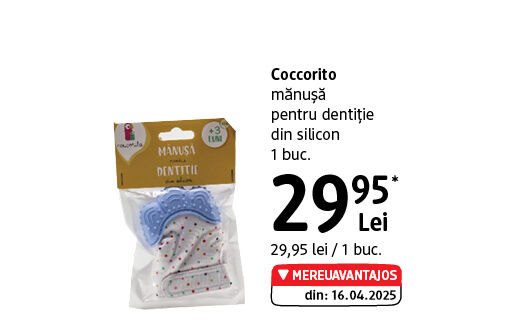 Coccorito mănușă dentiție