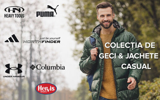 Colecția de geci și jachete casual