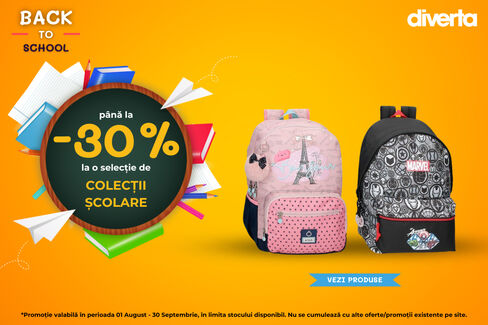 Colecții școlare – până la -30% reducere