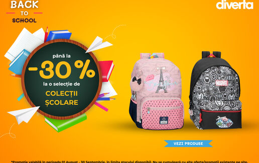 Colecții școlare – până la -30% reducere