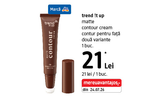 Ofertă Contur pentru față trend !t up Matte Contour Cream - dm