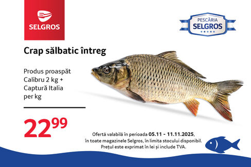 Crap sălbatic întreg