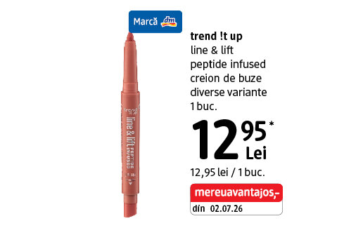 Ofertă Creion de buze trend !t up Line & Lift Peptide Infused - dm