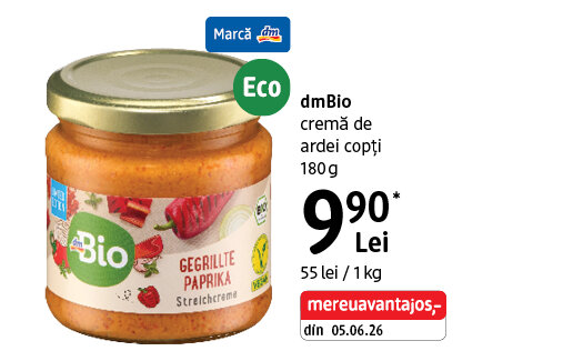 Ofertă Cremă de ardei copți dmBio - dm