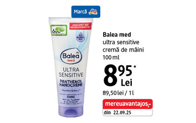 Cremă de mâini Balea med Ultra Sensitive