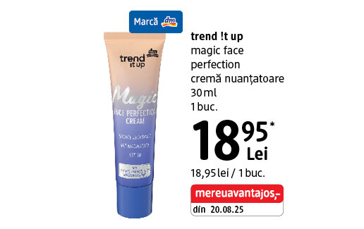 Ofertă Cremă nuanțatoare trend !t up Magic Face Perfection - dm