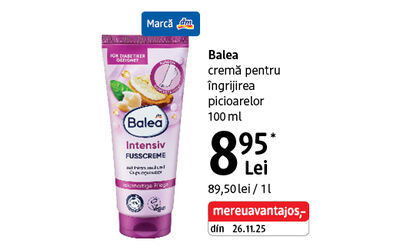 Cremă pentru îngrijirea picioarelor Balea