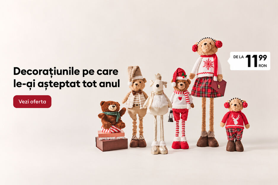 Decorațiuni de Crăciun de la 11,99 lei