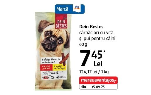 Dein Bestes cârnăciori câini