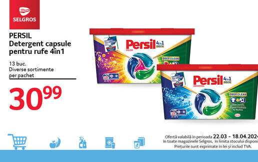 Detergent capsule Persil 4 în 1