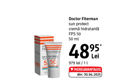 Doctor Fiterman cremă hidratantă FPS 50