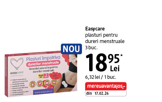 Easycare plasturi pentru dureri menstruale