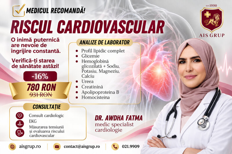 Ofertă Evaluare cardiovasculară - AIS Pharma & Clinics