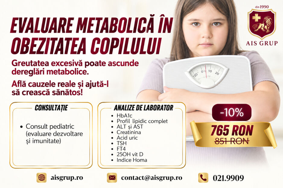 Evaluare metabolică în obezitatea copilului