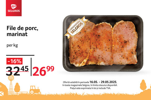 File de porc marinat
