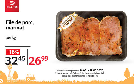 File de porc marinat