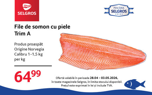 File de somon cu piele