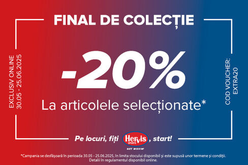 Final de Colectie cu 20% reducere