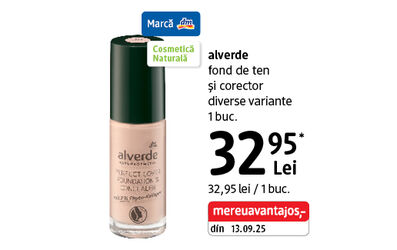 Fond de ten și corector alverde