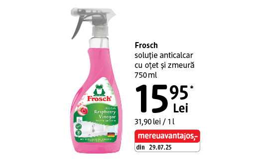 Frosch soluție anticalcar cu oțet și zmeură