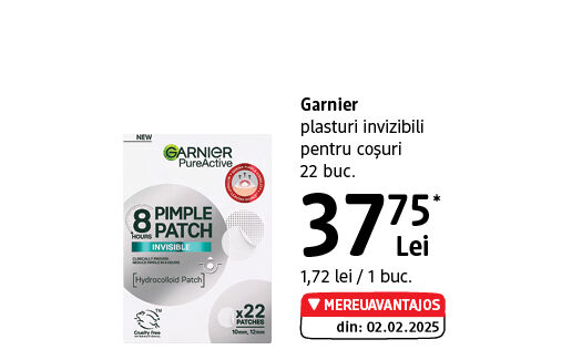 Garnier plasturi pentru coșuri