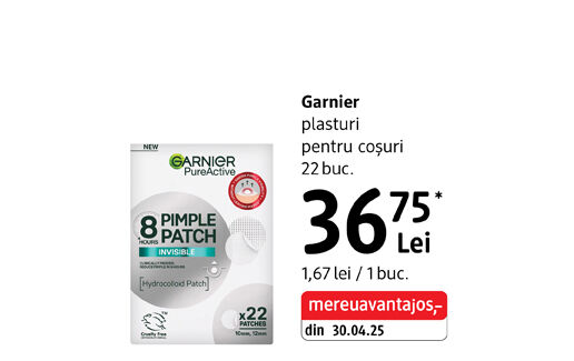 Garnier plasturi pentru coșuri