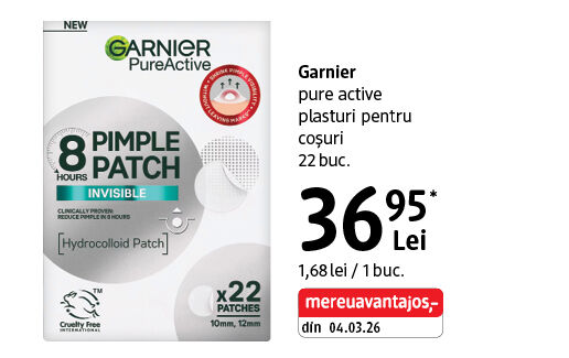 Garnier plasturi pentru coșuri