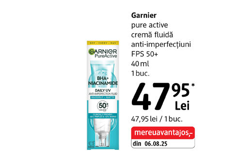 Garnier pure active cremă