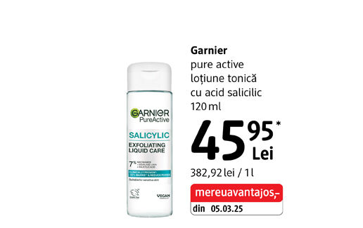Garnier pure active loțiune tonică