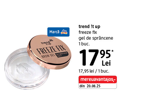 Ofertă Gel de sprâncene trend !t up Freeze Fix - dm